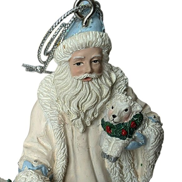 Vintage Santa Lion Lamb Ornament Father Christmas Peace San Francisco Music Box - Picture 10 of 14